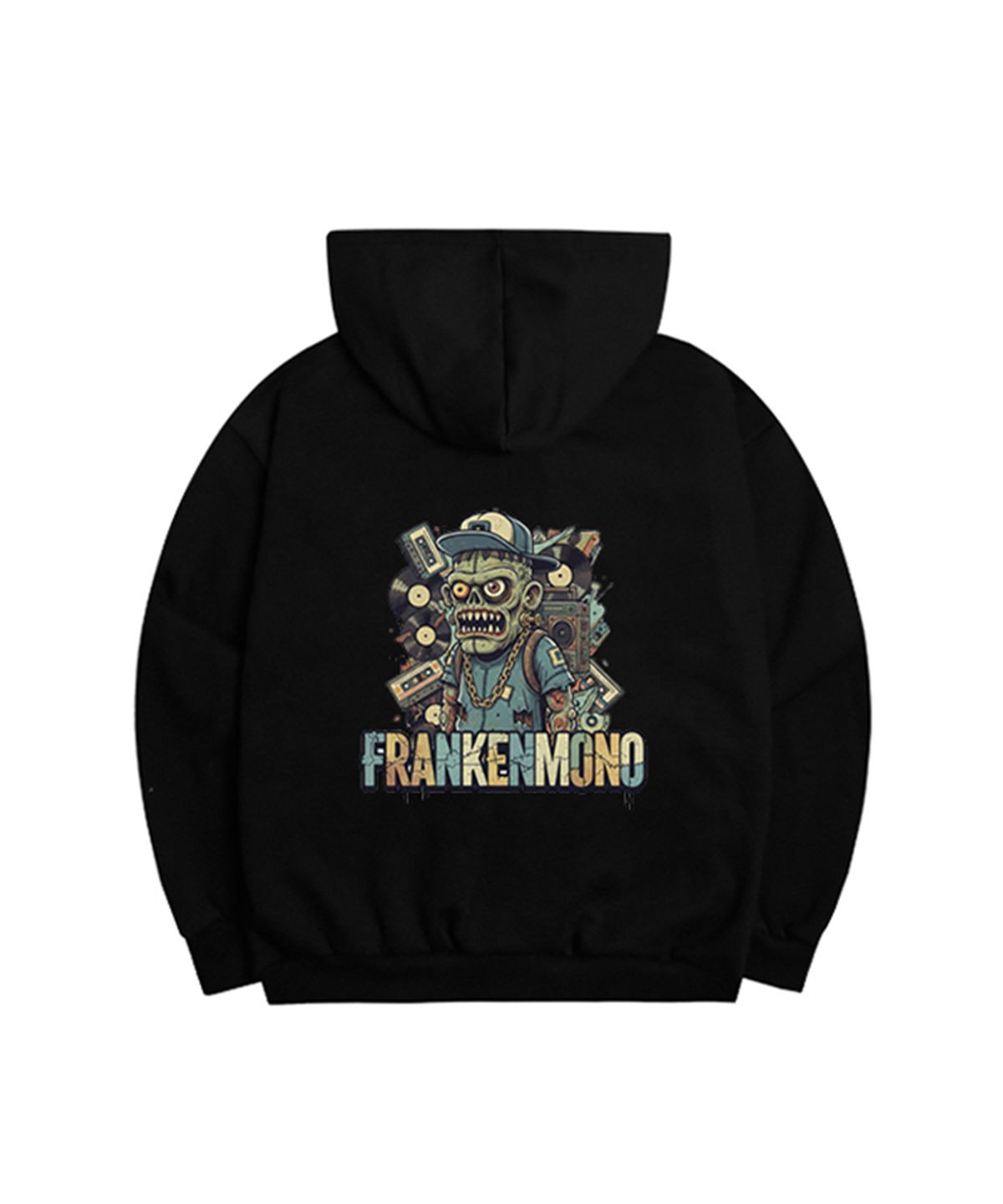프랑켄모노(FRANKENMONO) (기모) 스트릿 몬스터 후드 티셔츠