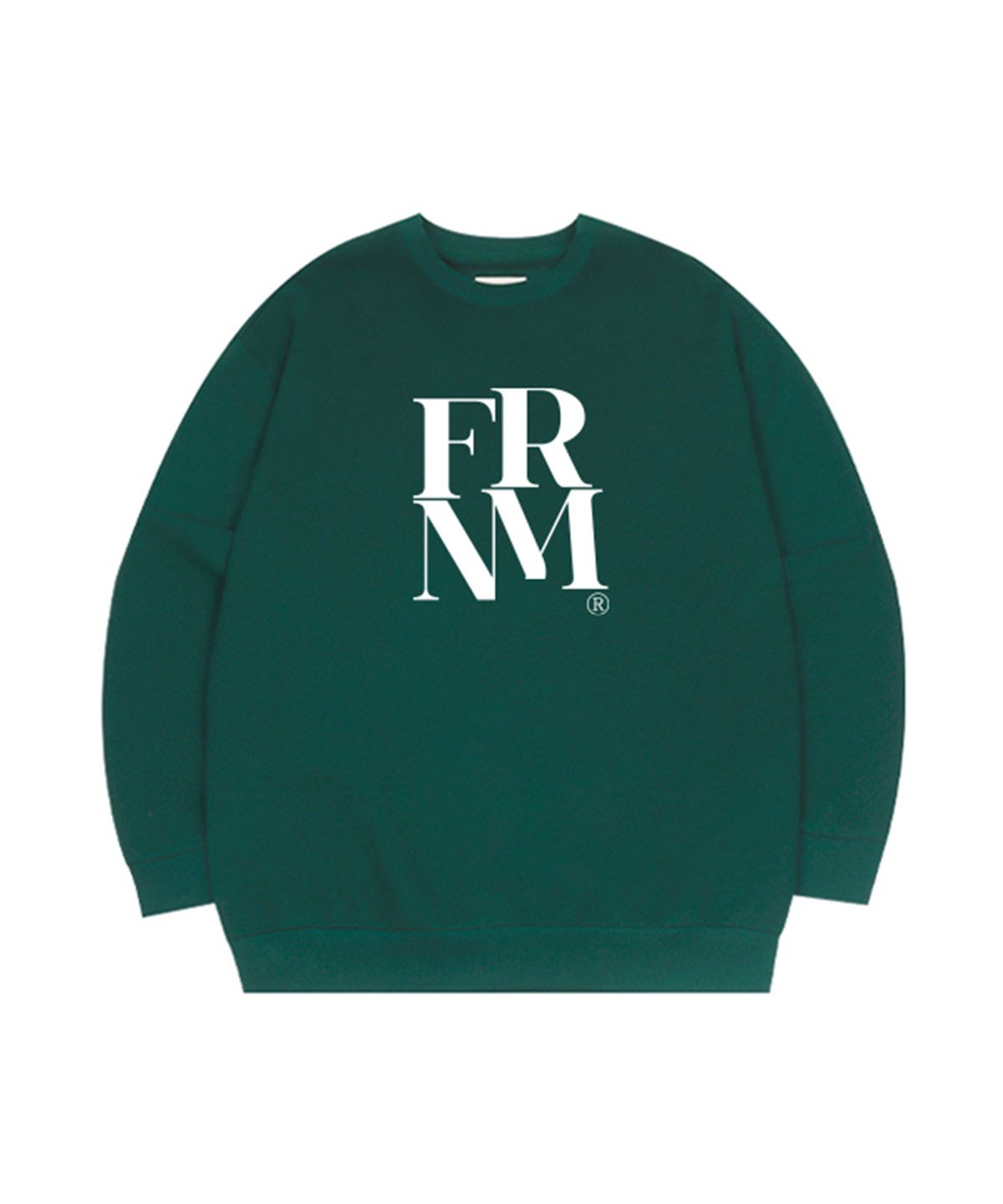 프랑켄모노(FRANKENMONO) (기모) FRNM 레터링 맨투맨 티셔츠