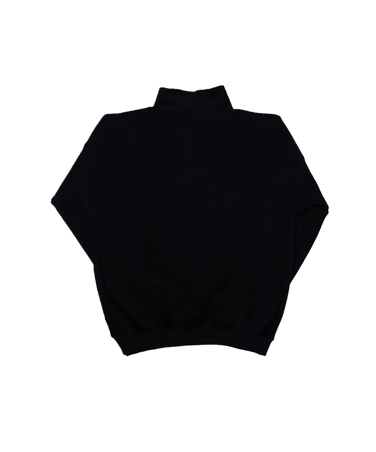 투위드(TUEWID) Virtual lover half zip pullover in drop fit ( inside out fabric in black colour)