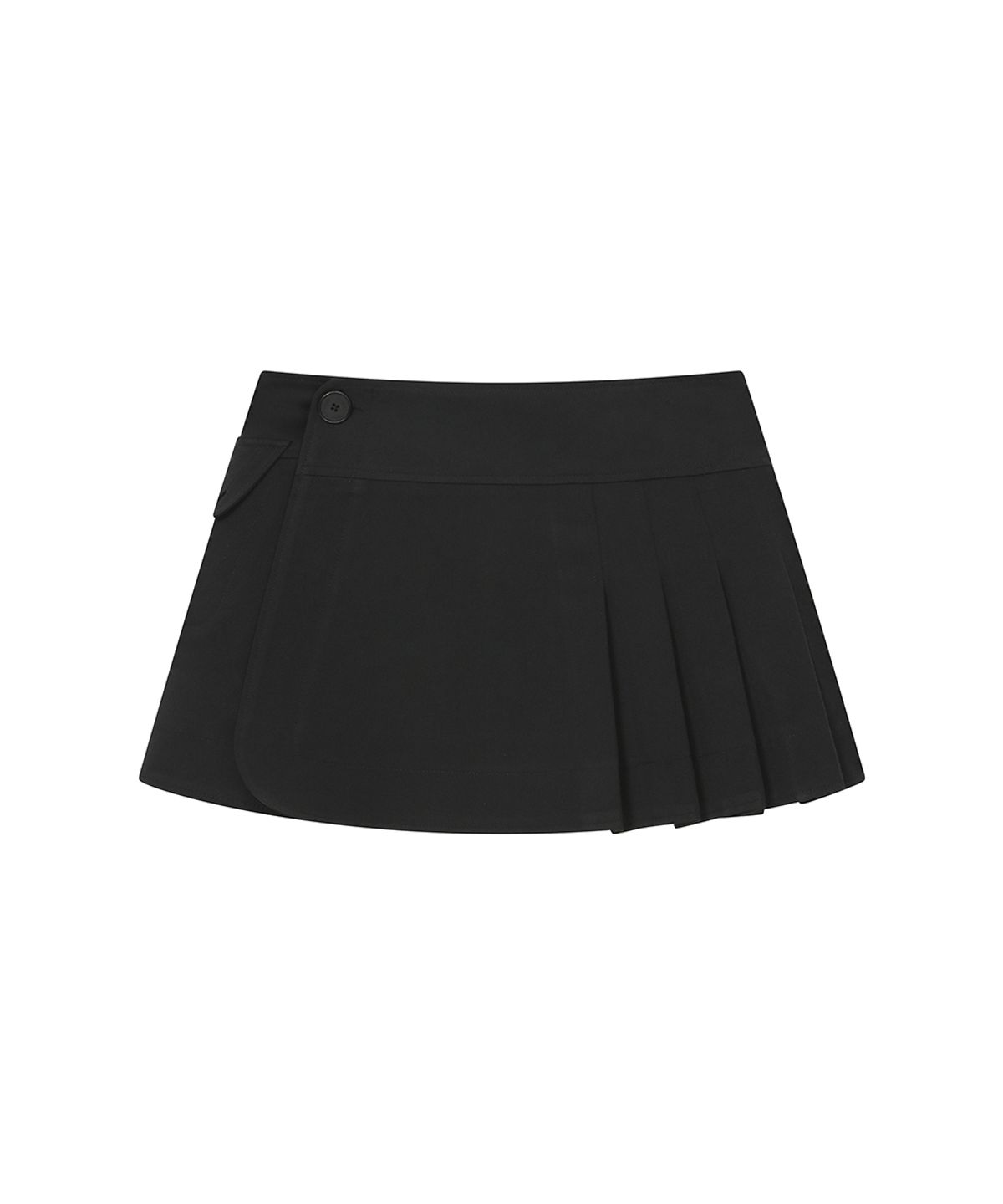 미세키서울(MISEKI SEOUL) Omoi pleats wrap skirt BLACK