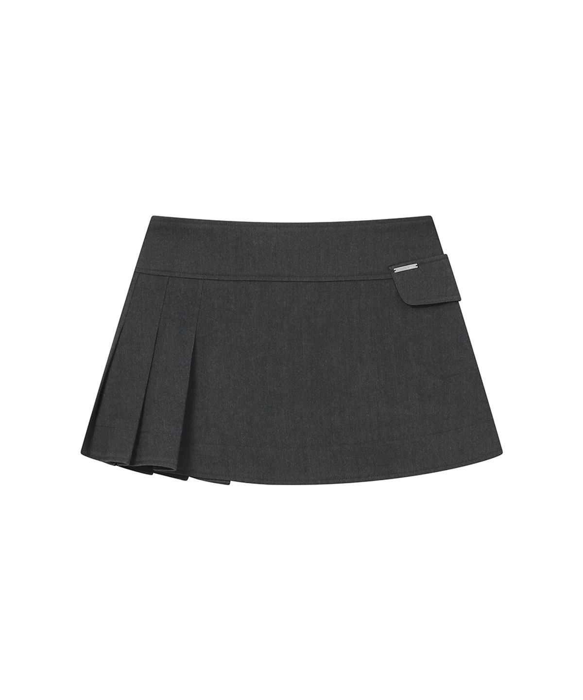 미세키서울(MISEKI SEOUL) Omoi pleats wrap skirt CHARCOAL