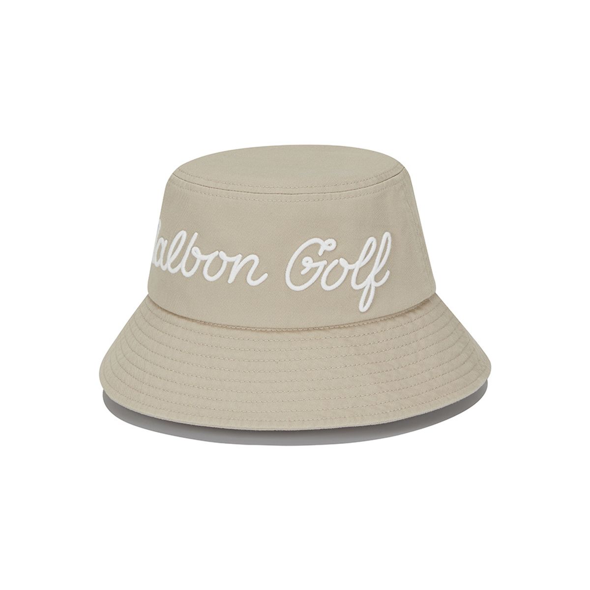 말본 골프(MALBON GOLF) 베이직 레터링 버킷햇 BEIGE