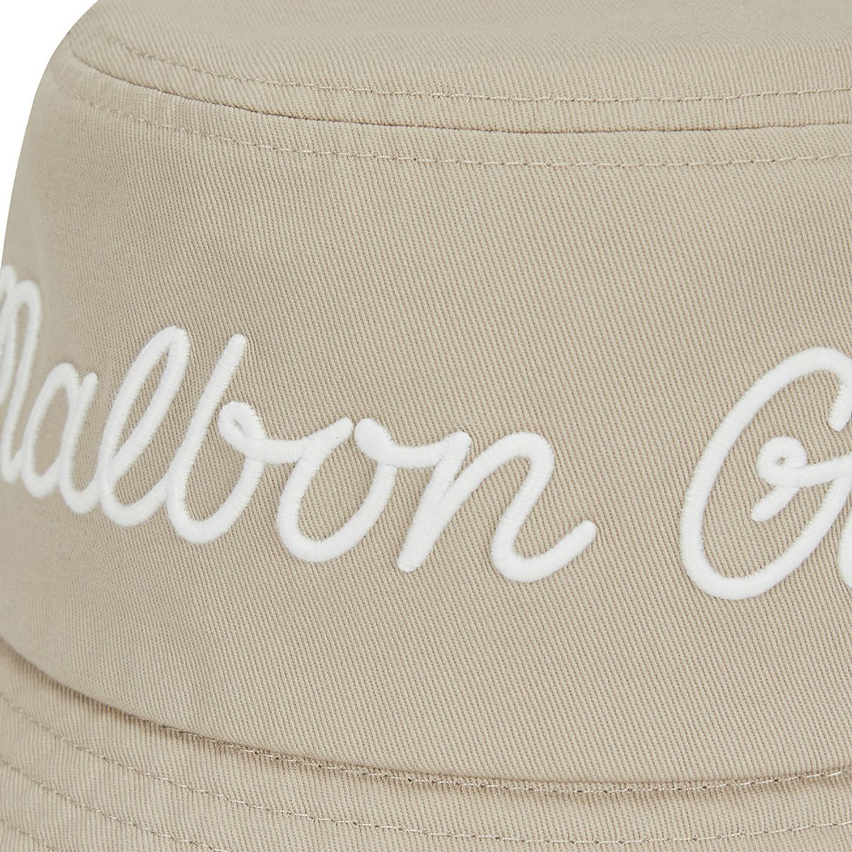 말본 골프(MALBON GOLF) 베이직 레터링 버킷햇 BEIGE