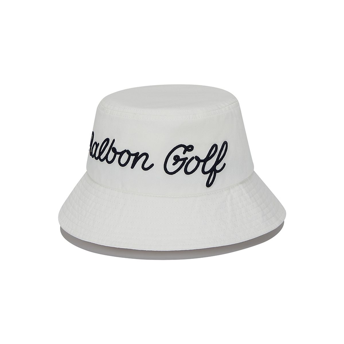 말본 골프(MALBON GOLF) 베이직 레터링 버킷햇 WHITE