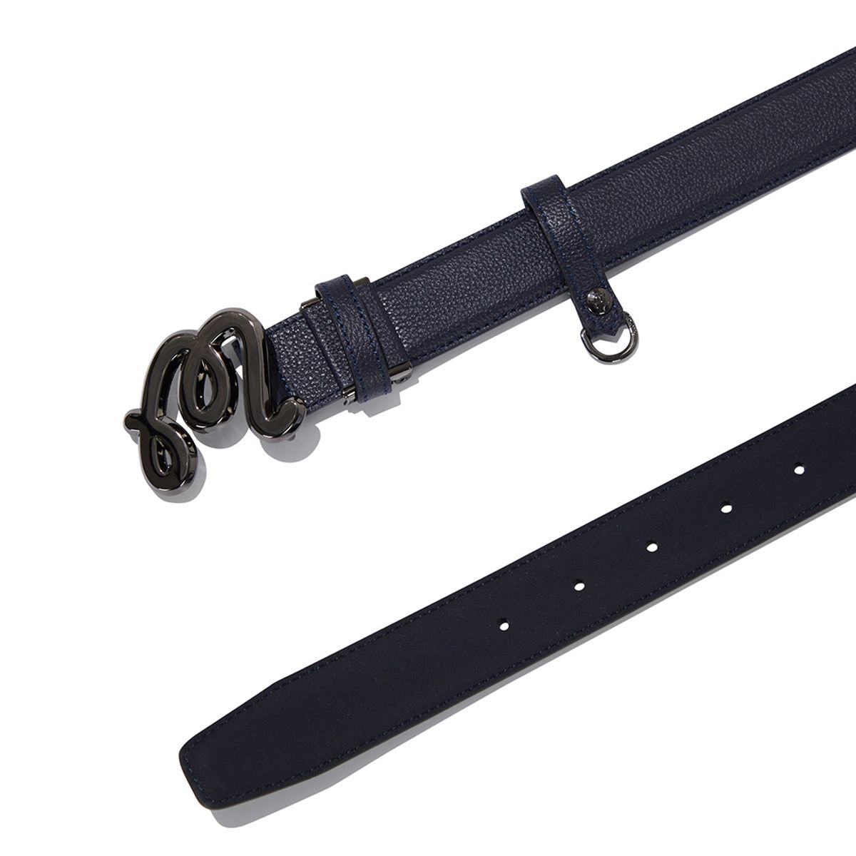 말본 골프(MALBON GOLF) M 로고 장식 벨트 NAVY