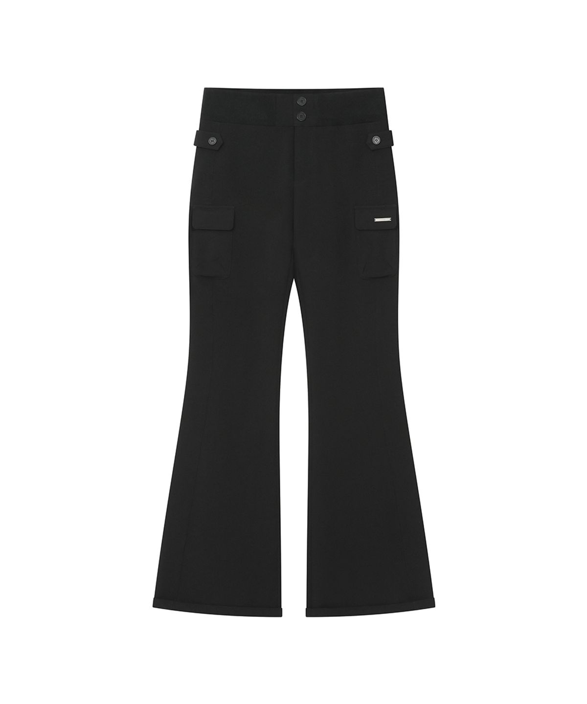 미세키서울(MISEKI SEOUL) Ribbed side pocket pants BLACK