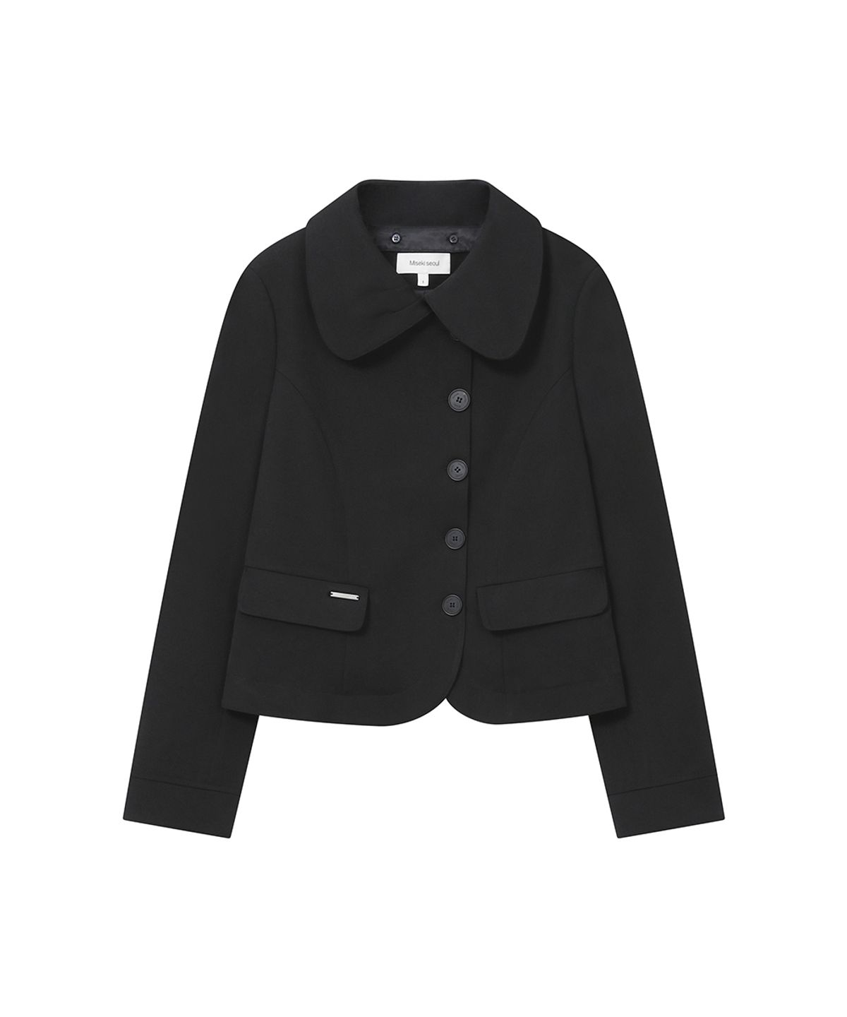 미세키서울(MISEKI SEOUL) Omoi round collar blazer BLACK