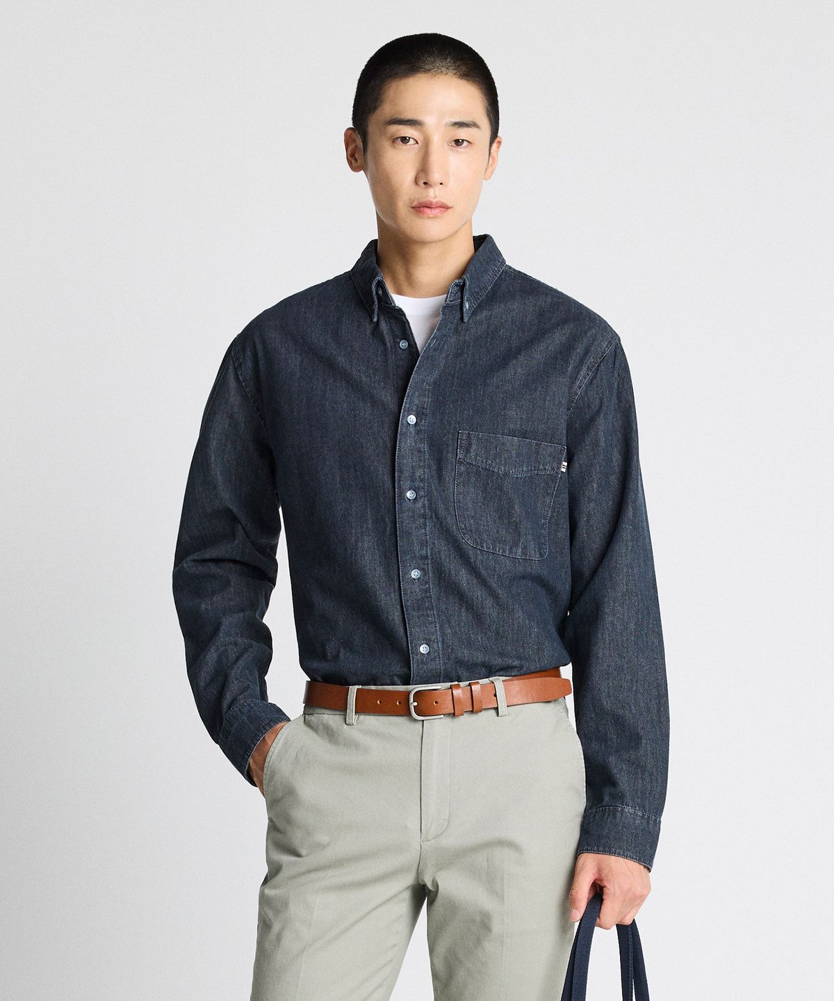 에스티코(STCO) DIEMS 8oz Standard Denim Shirts 다크 인디고 (이지핏)_DDSWZ12ESN