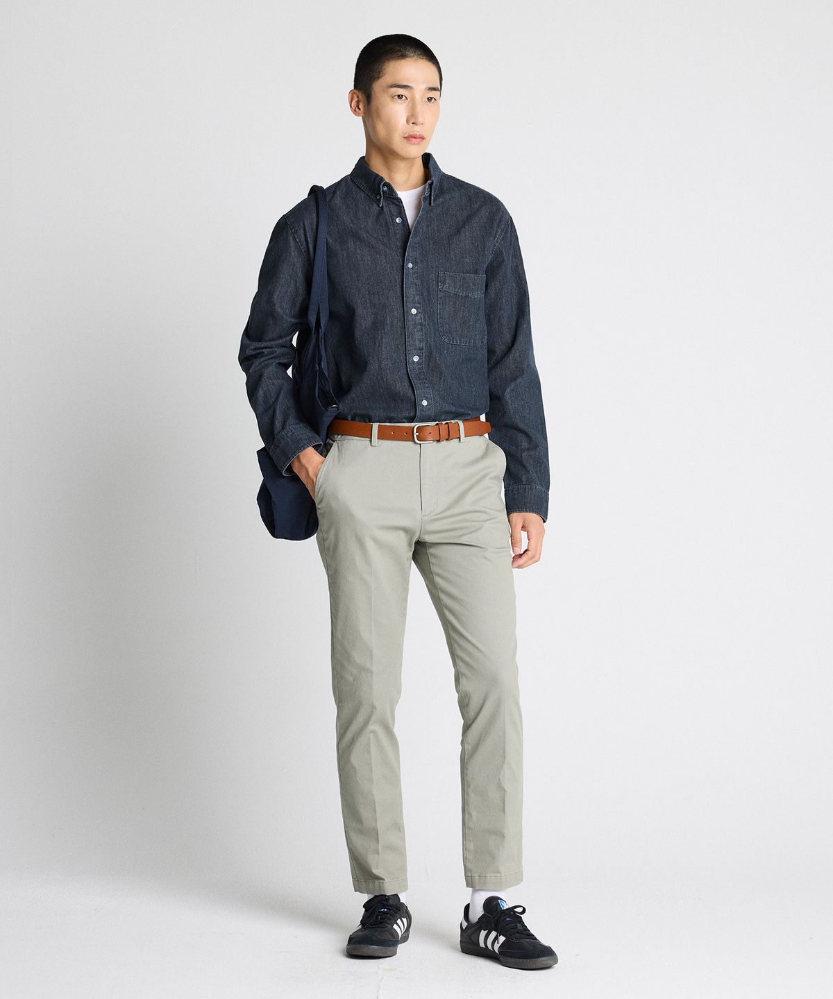 에스티코(STCO) DIEMS 8oz Standard Denim Shirts 다크 인디고 (이지핏)_DDSWZ12ESN