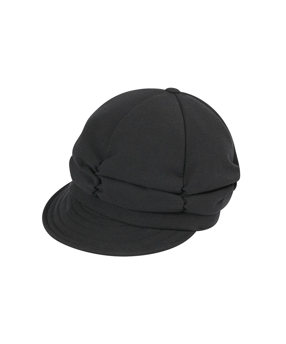 미세키서울(MISEKI SEOUL) Pleats shirring cap BLACK