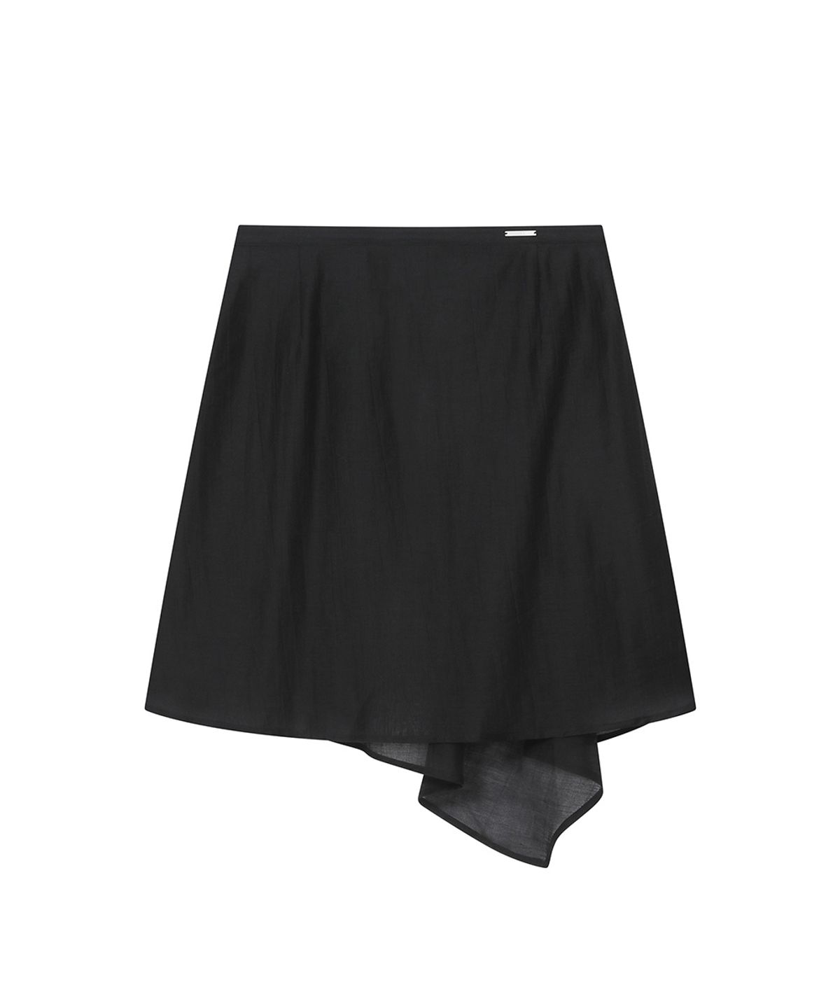 미세키서울(MISEKI SEOUL) Button layered wrap skirt BLACK