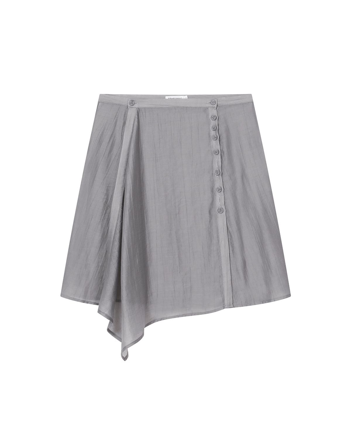 미세키서울(MISEKI SEOUL) Button layered wrap skirt GREY