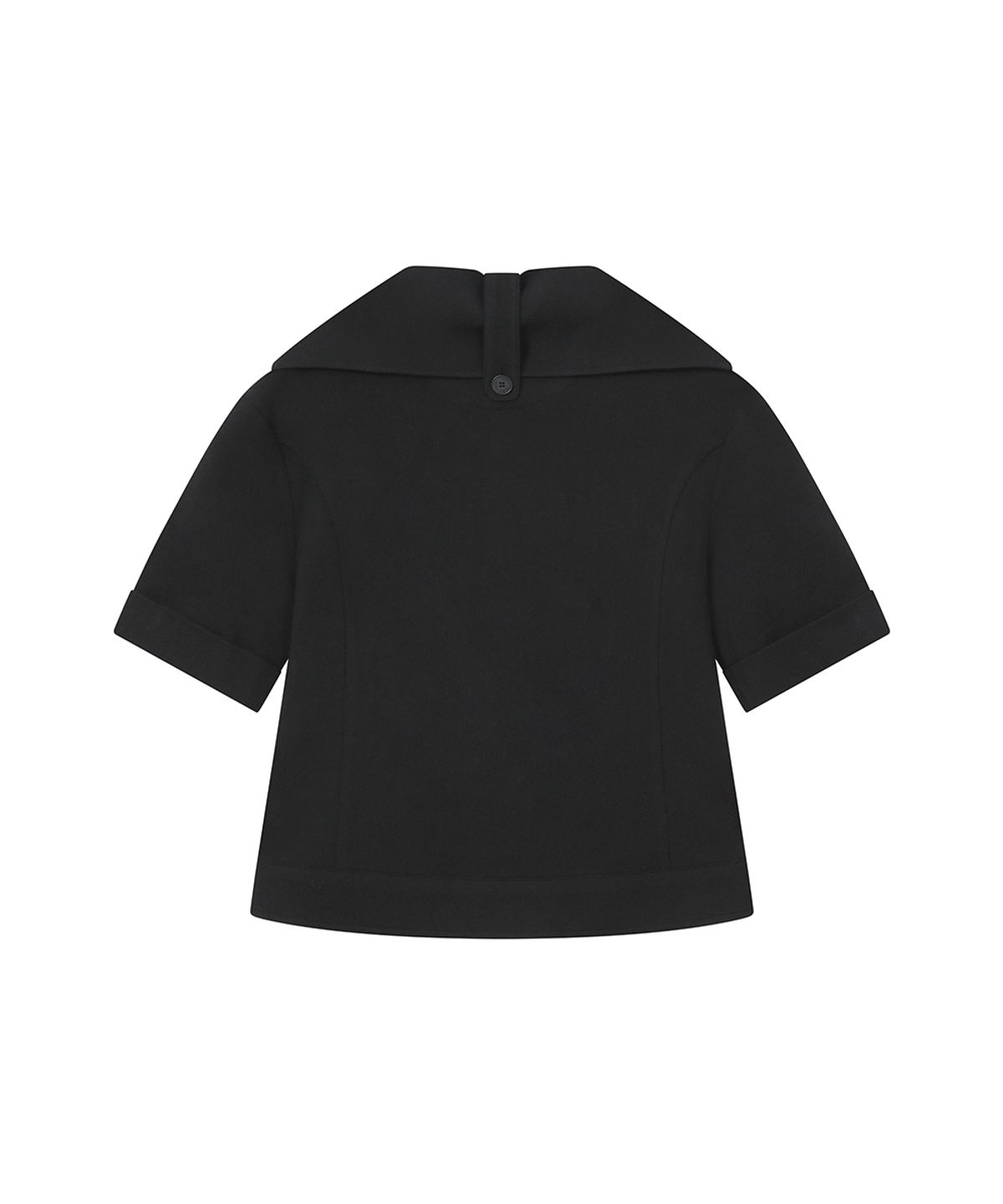 미세키서울(MISEKI SEOUL) Rolled button short sleeve jacket BLACK
