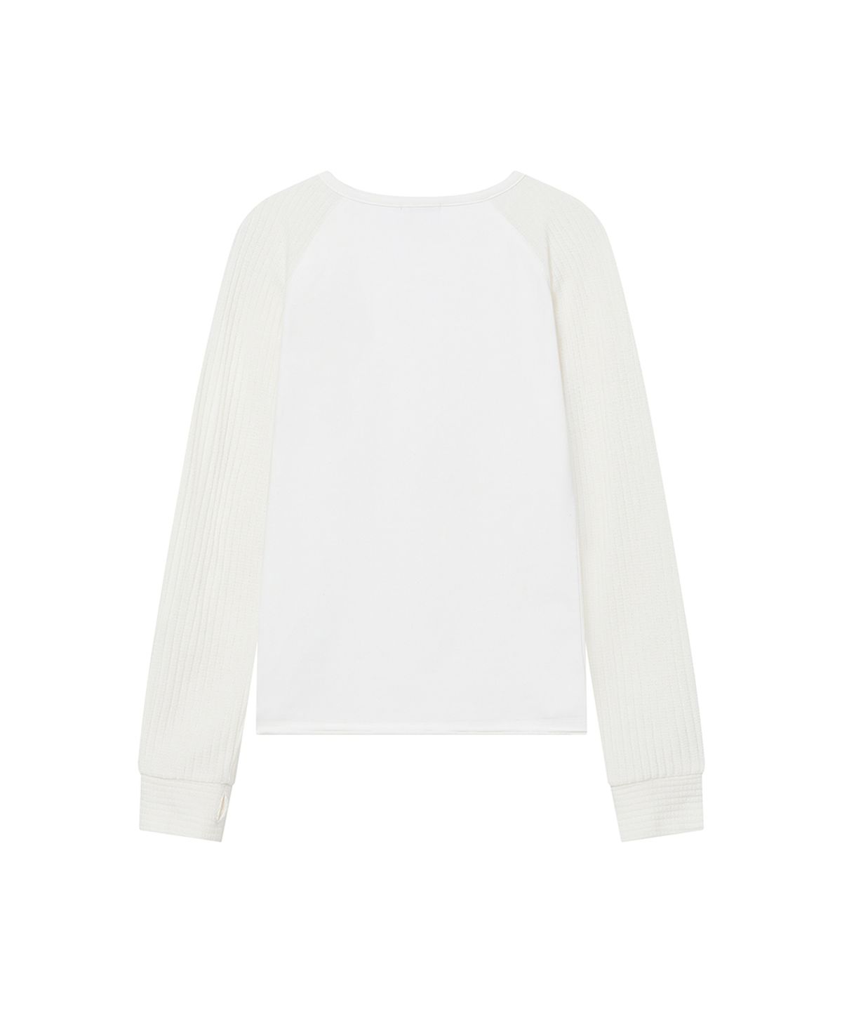미세키서울(MISEKI SEOUL) Raglan knit long sleeve WHITE