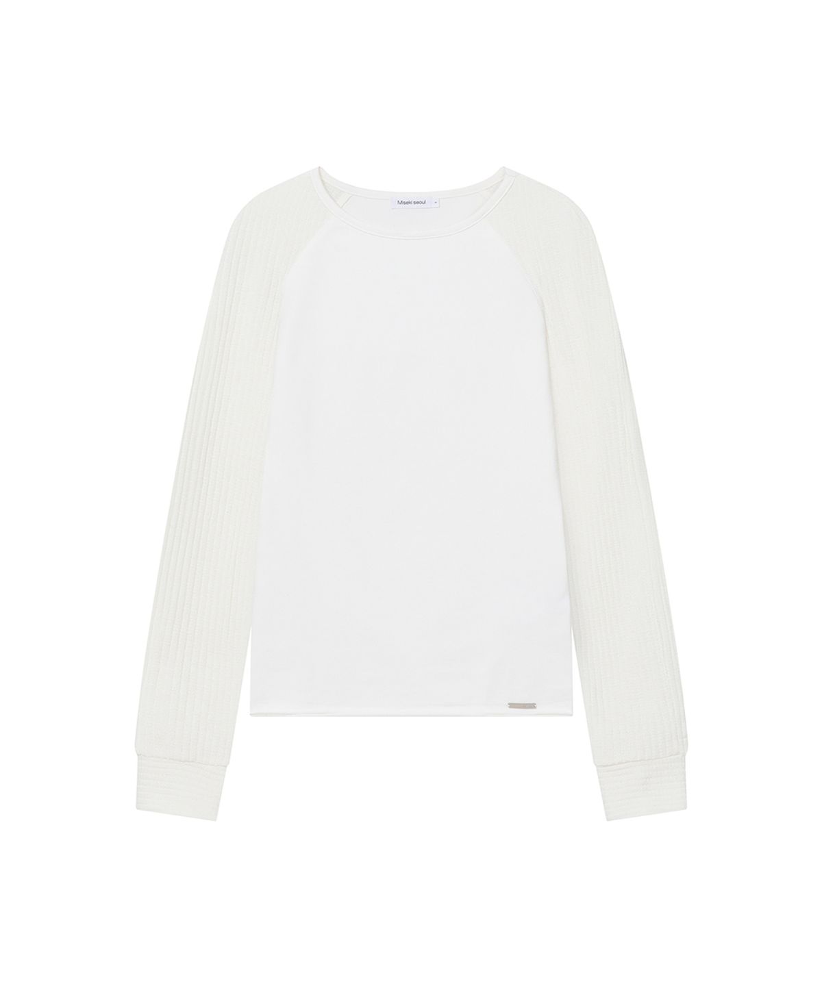 미세키서울(MISEKI SEOUL) Raglan knit long sleeve WHITE
