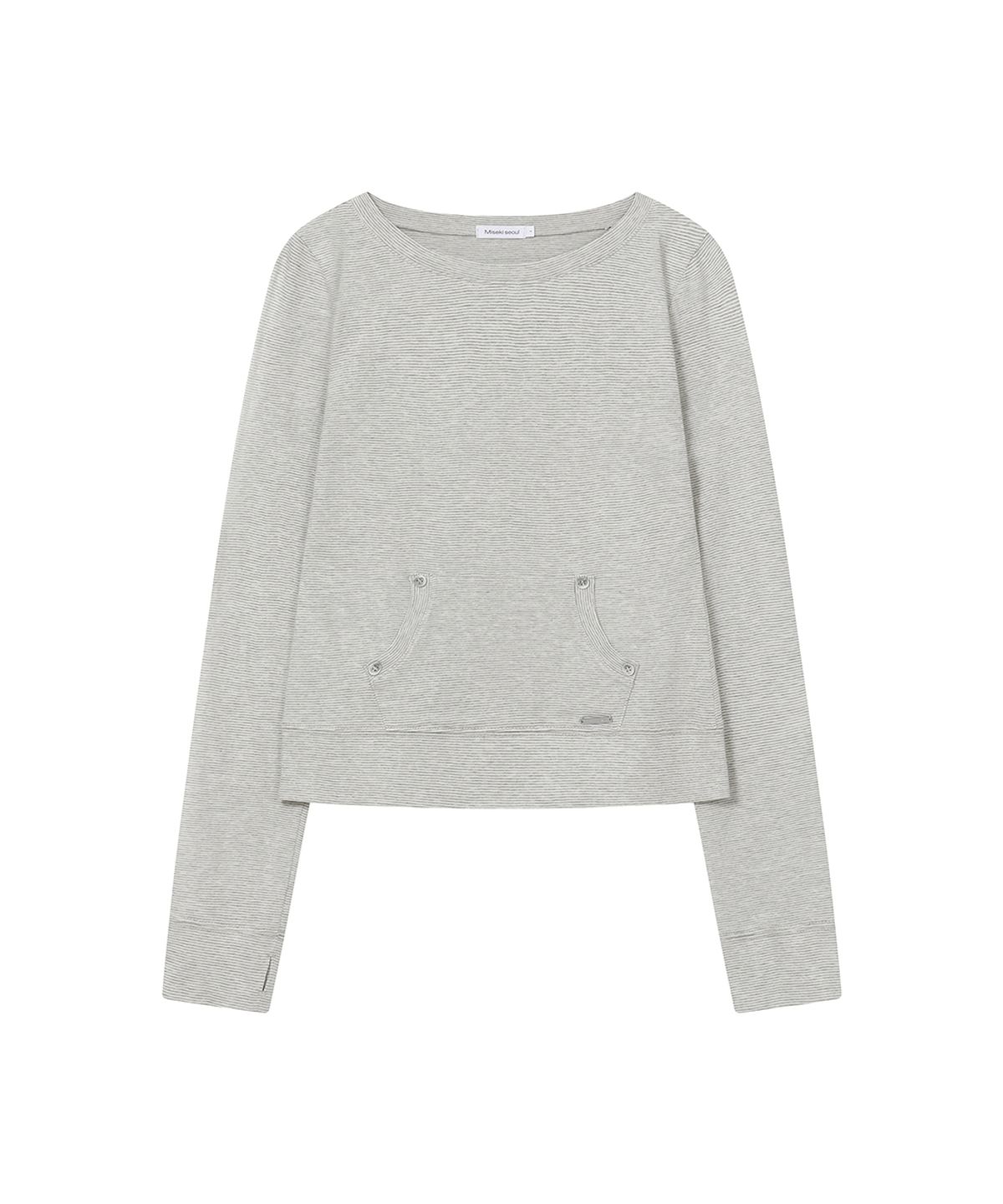 미세키서울(MISEKI SEOUL) Button pocket long sleeve STRIPE