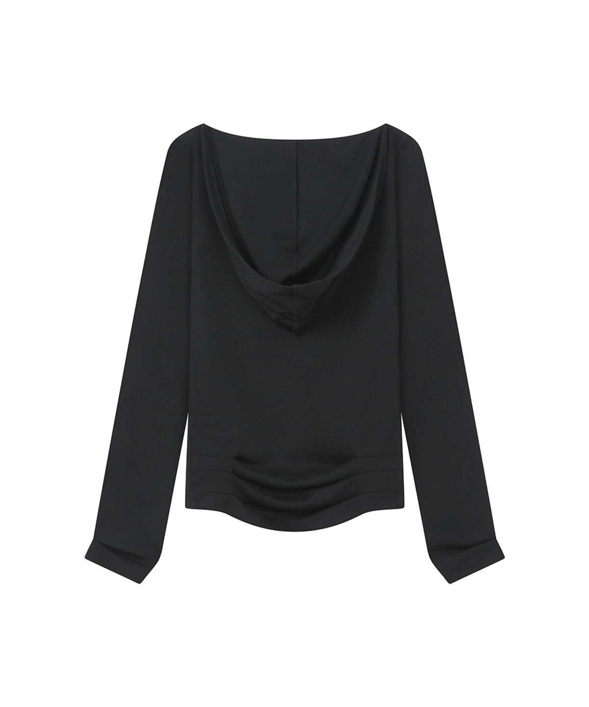 미세키서울(MISEKI SEOUL) Cowl hoodie long sleeve BLACK