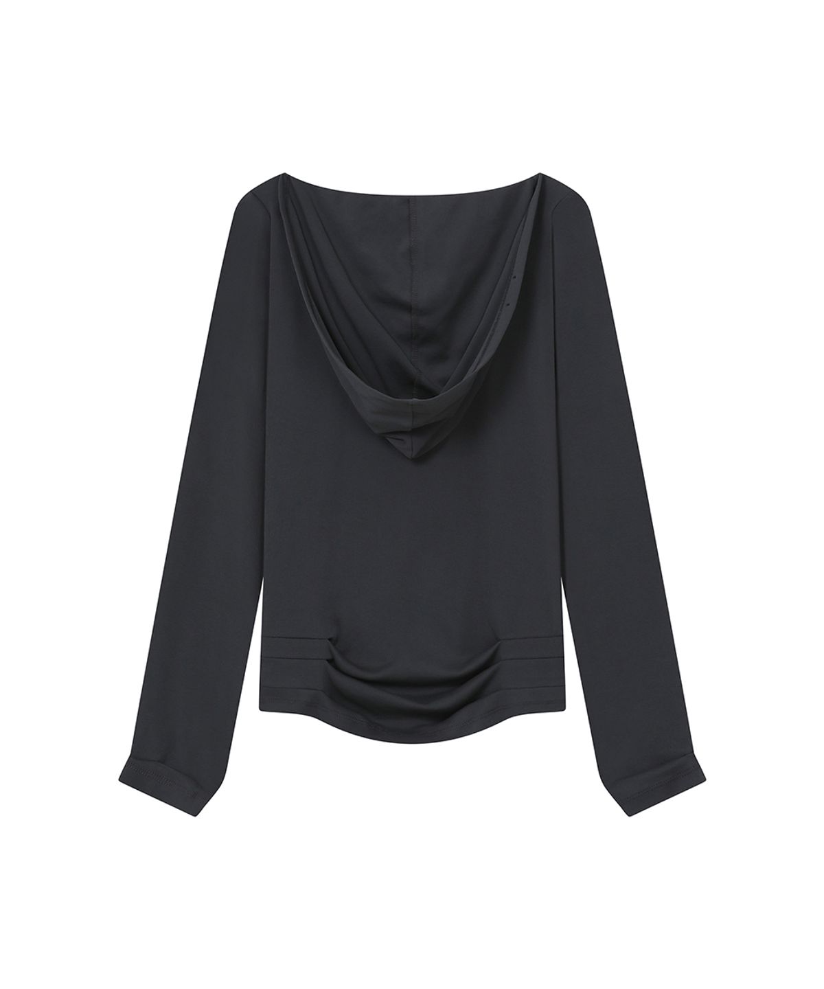 미세키서울(MISEKI SEOUL) Cowl hoodie long sleeve CHARCOAL