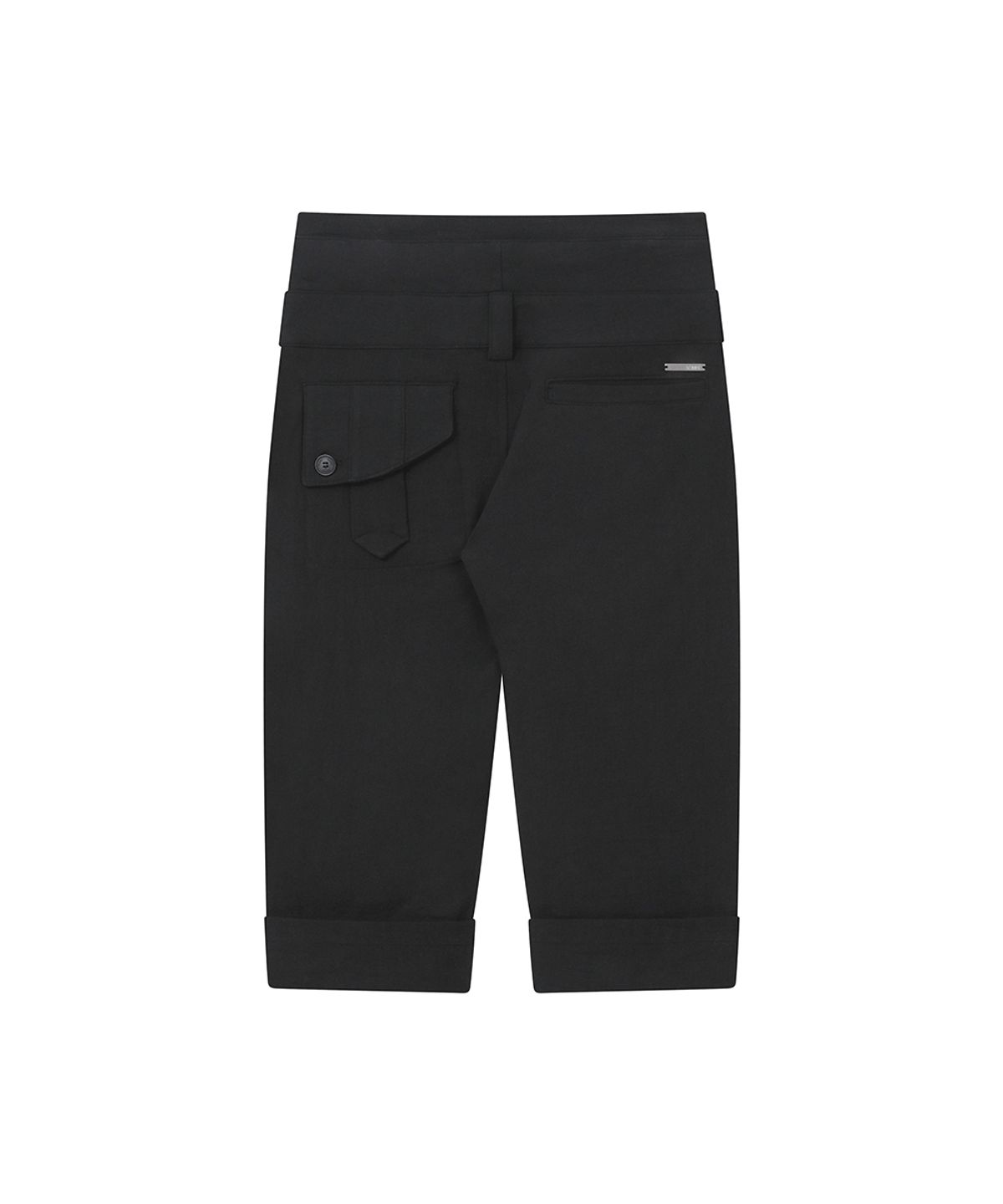 미세키서울(MISEKI SEOUL) Rolled button capri pants BLACK