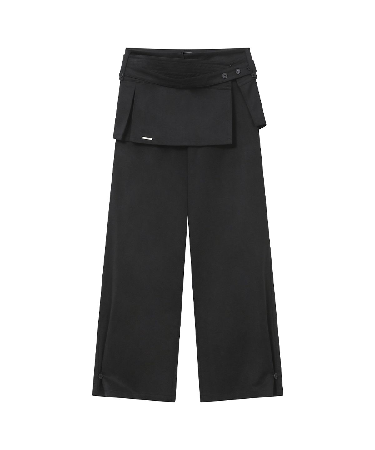 미세키서울(MISEKI SEOUL) Button tab mini skirt pants set BLACK