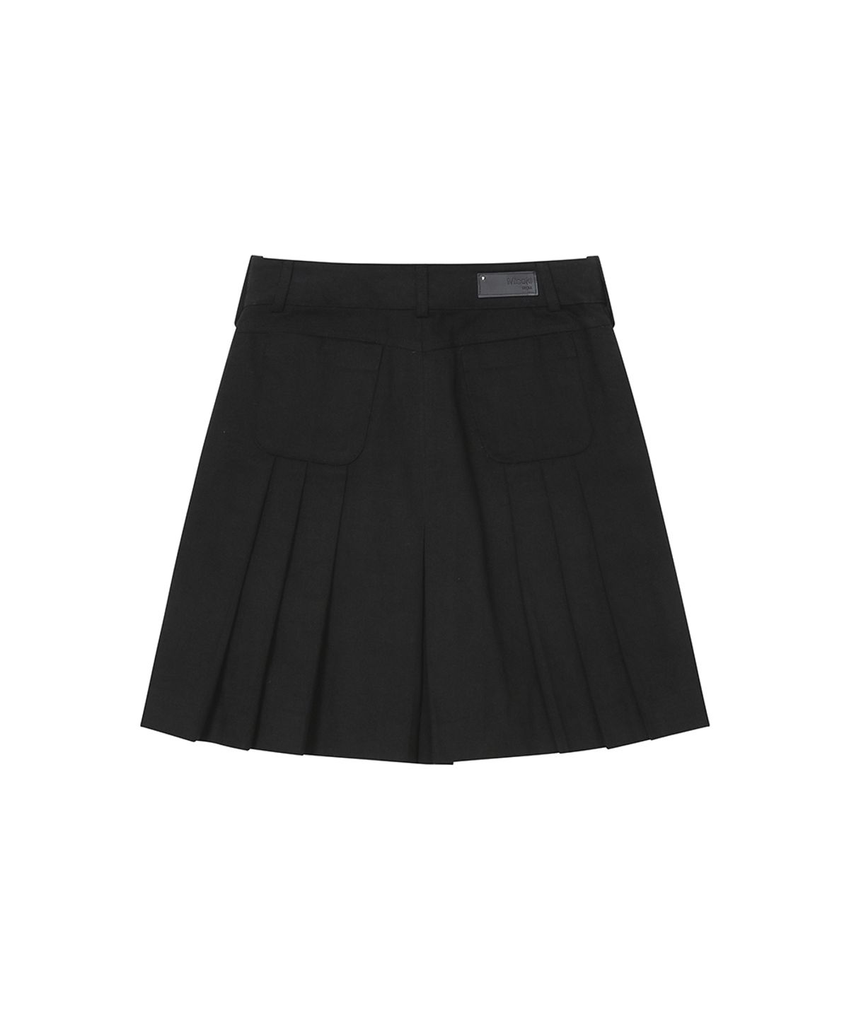 미세키서울(MISEKI SEOUL) Pleats line pocket midi skirt BLACK
