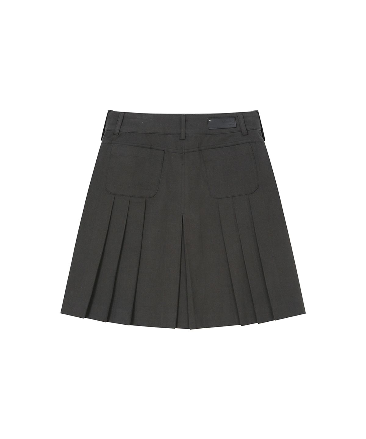 미세키서울(MISEKI SEOUL) Pleats line pocket midi skirt CHARCOAL