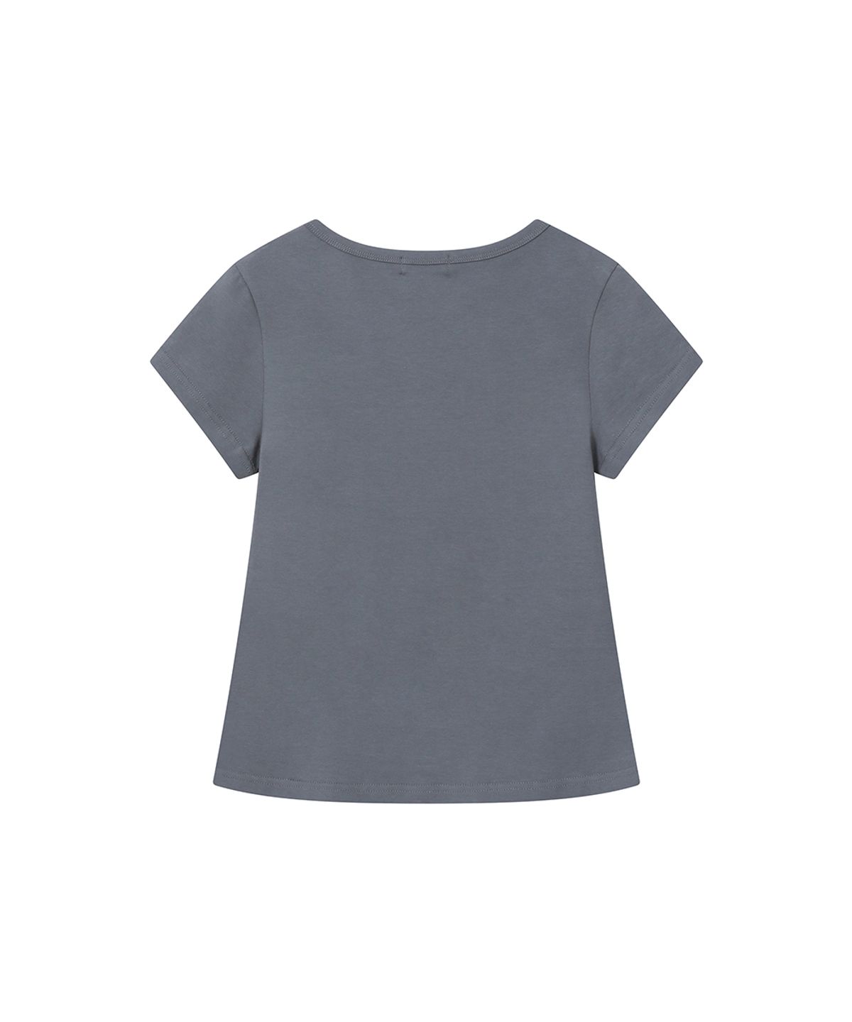 미세키서울(MISEKI SEOUL) Blur quote short sleeve CHARCOAL