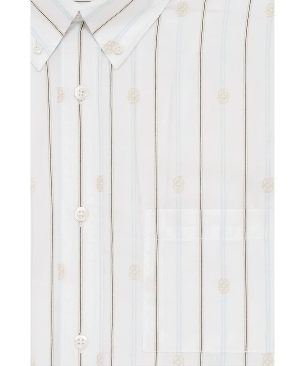 드롤드무슈(DROLE DE MONSIEUR) 모노그램 스트라이프 셔츠Chemise Raye Monogramme D0SAS26200WHM