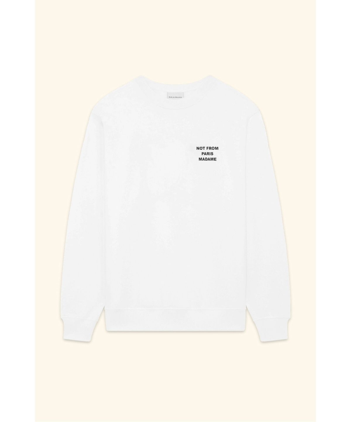 드롤드무슈(DROLE DE MONSIEUR) 슬로건 스웻셔츠Le Sweatshirt Slogan D0TSS26001WHX