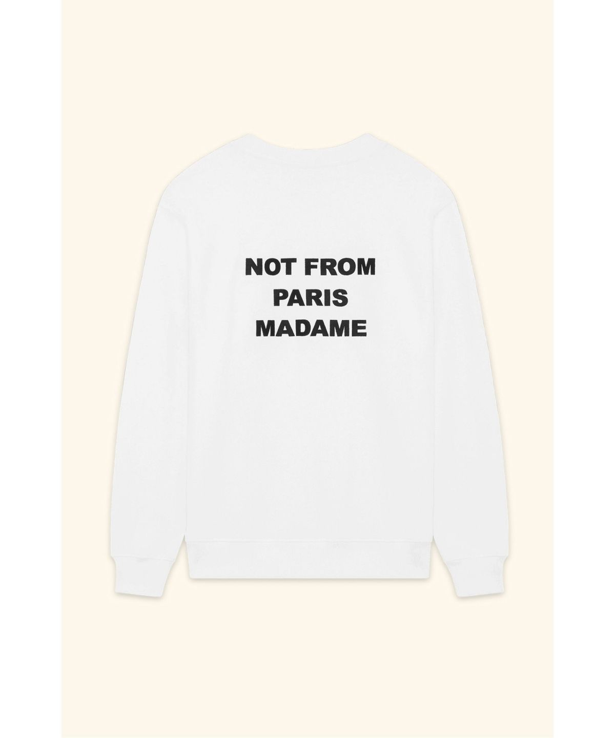 드롤드무슈(DROLE DE MONSIEUR) 슬로건 스웻셔츠Le Sweatshirt Slogan D0TSS26001WHX