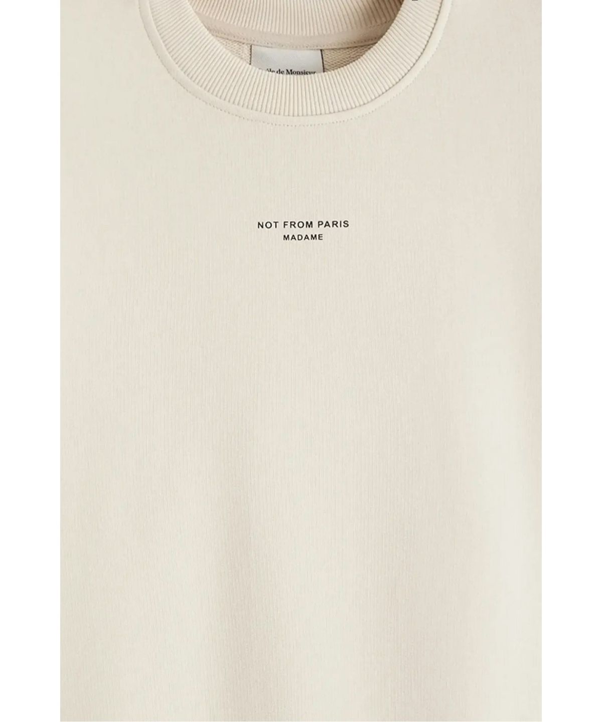 드롤드무슈(DROLE DE MONSIEUR) 클래식 슬로건 스웻셔츠Le Sweatshirt Slogan D0TSS26002IVD