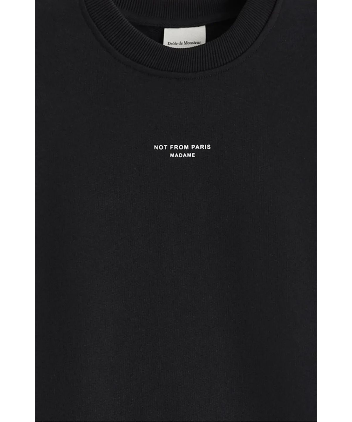 드롤드무슈(DROLE DE MONSIEUR) 클래식 슬로건 스웻셔츠Le Sweatshirt Slogan D0TSS26002BKX