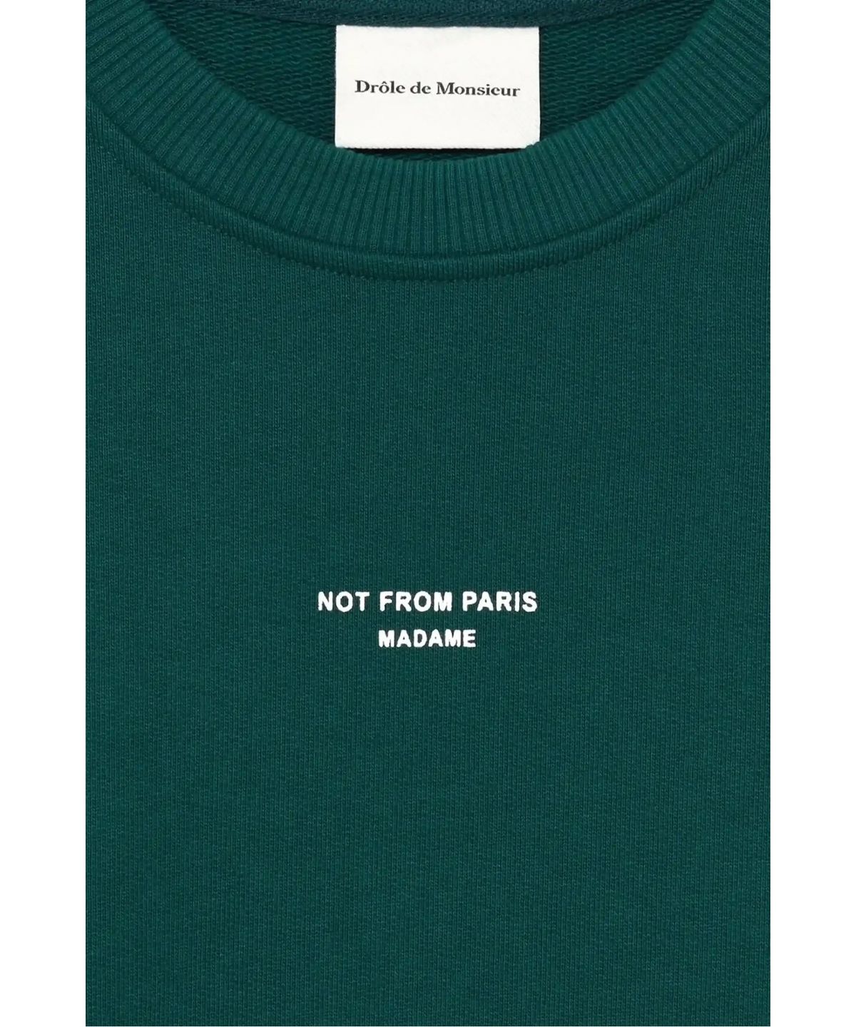 드롤드무슈(DROLE DE MONSIEUR) 클래식 슬로건 스웻셔츠Le Sweatshirt Slogan D0TSS26002GRD