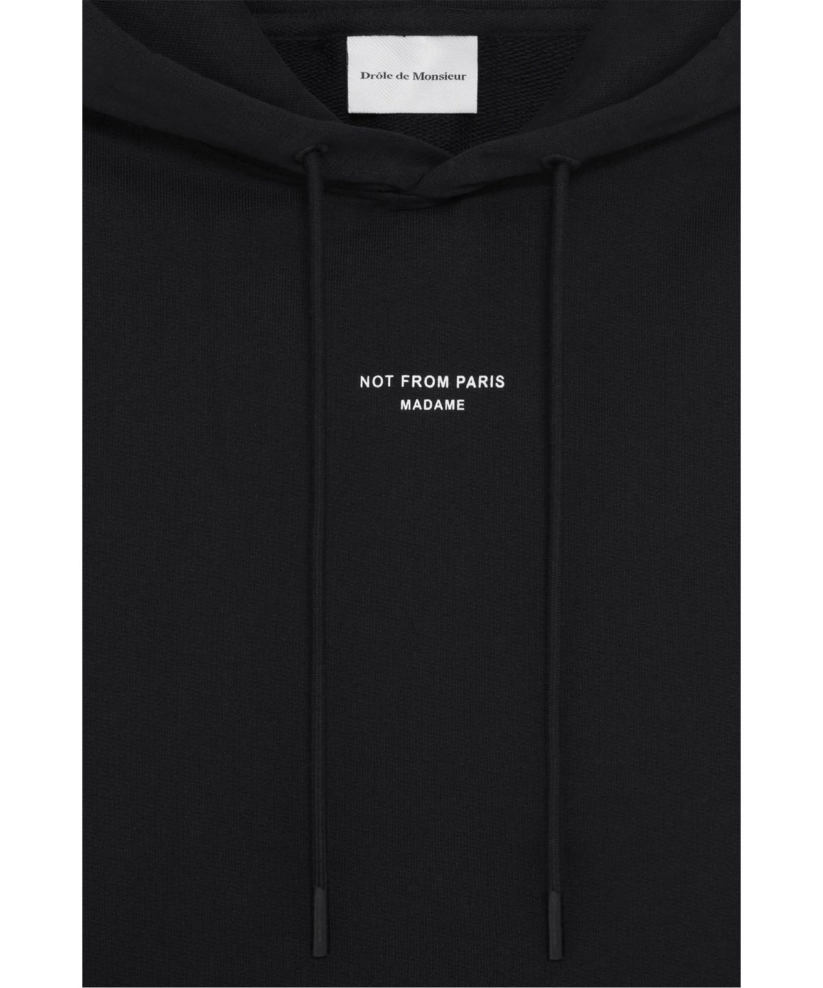 드롤드무슈(DROLE DE MONSIEUR) 클래식 포켓 슬로건 후디Le Hoodie Slogan Poche Classique D0THS26002BKX