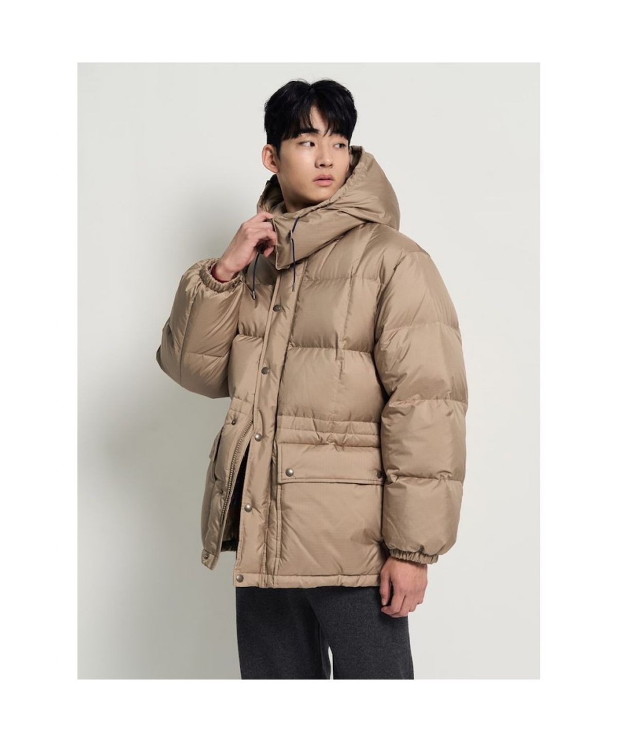 빈폴 멘(BEANPOLE MEN) 카라코람 구스다운 파카  베이지