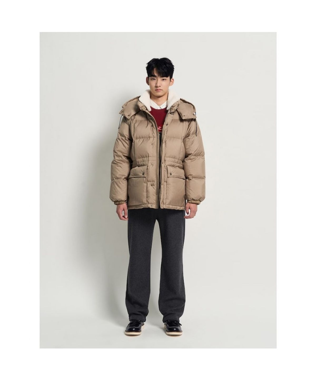 빈폴 멘(BEANPOLE MEN) 카라코람 구스다운 파카  베이지