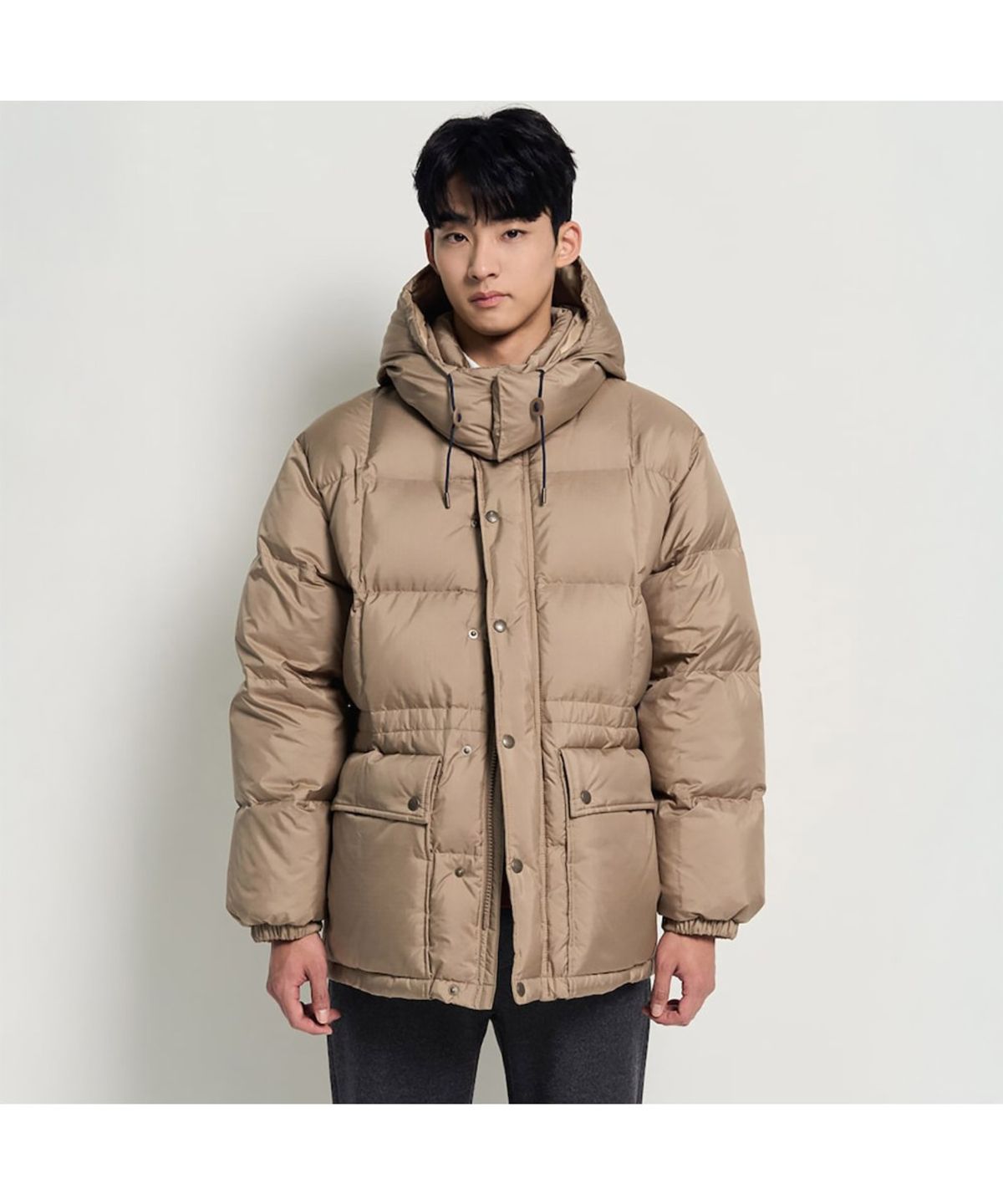 빈폴 멘(BEANPOLE MEN) 카라코람 구스다운 파카  베이지
