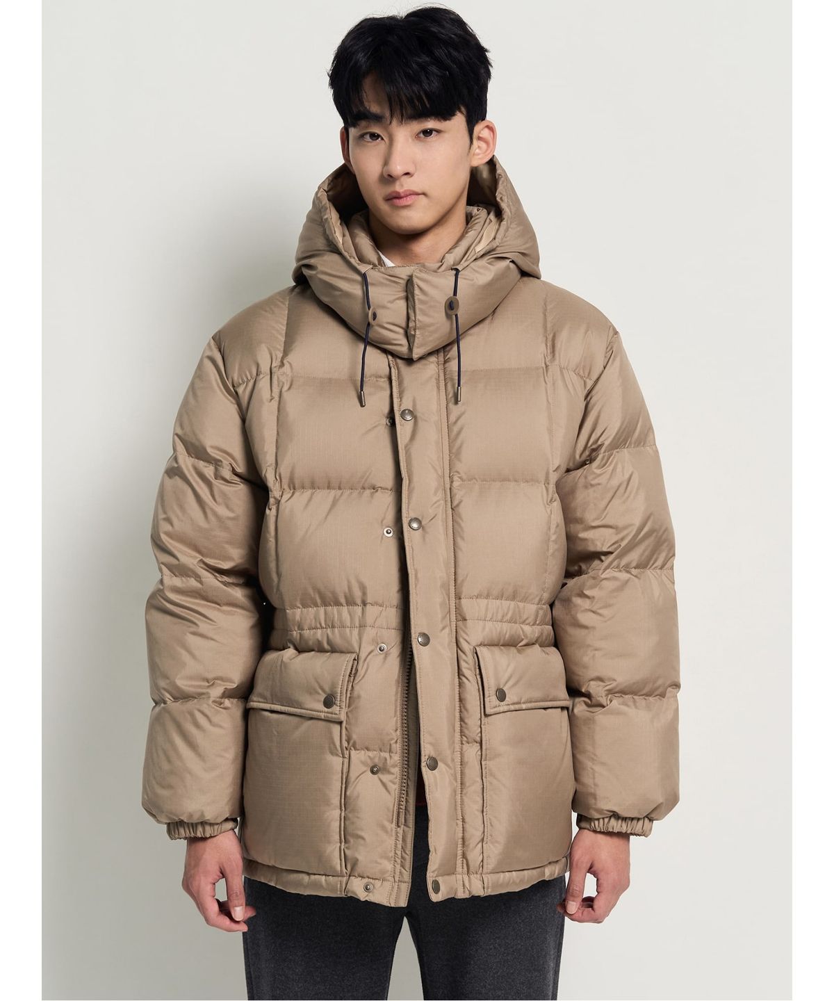 빈폴 멘(BEANPOLE MEN) 카라코람 구스다운 파카  베이지