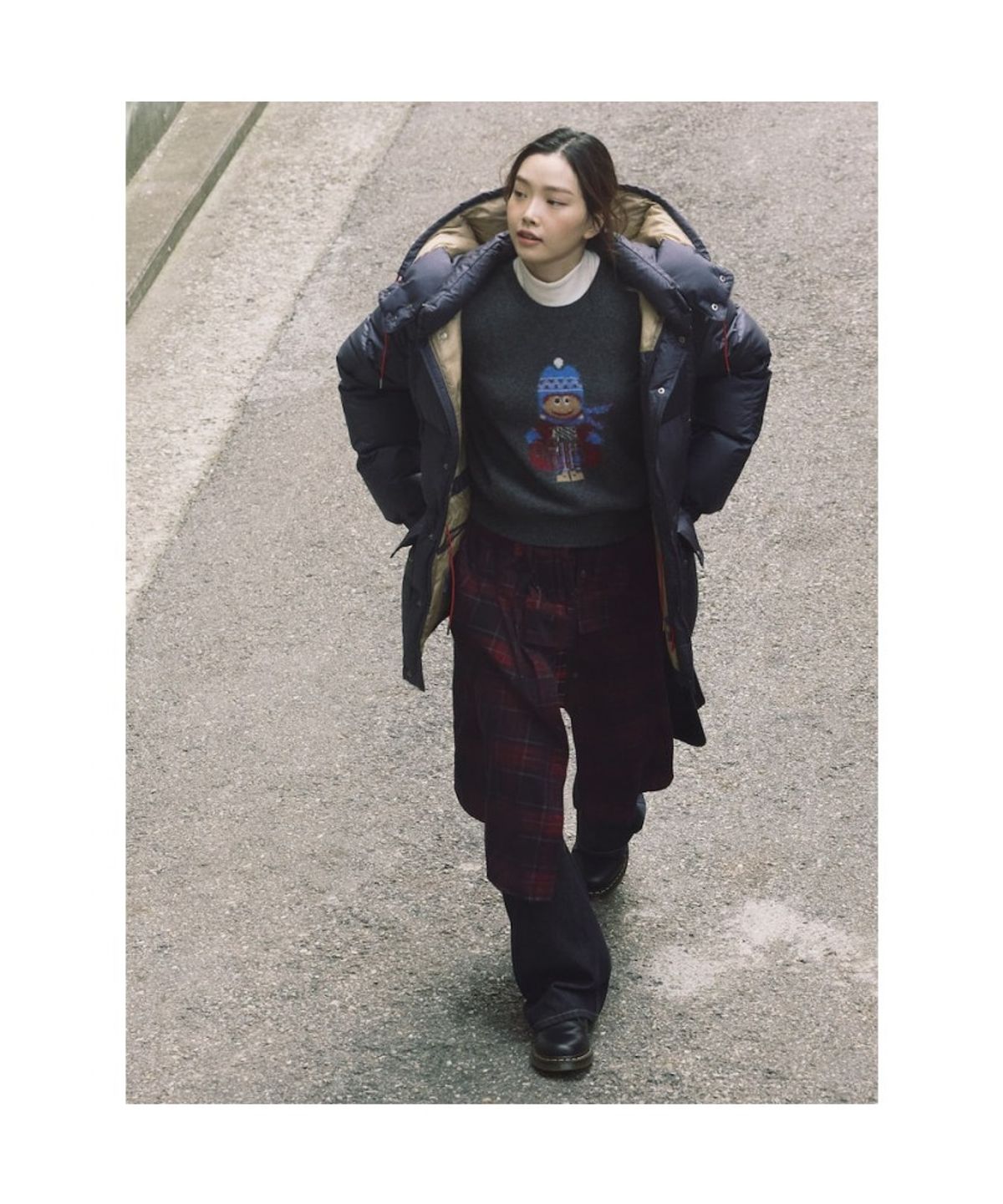 빈폴 멘(BEANPOLE MEN) 카라코람 구스다운 파카  네이비