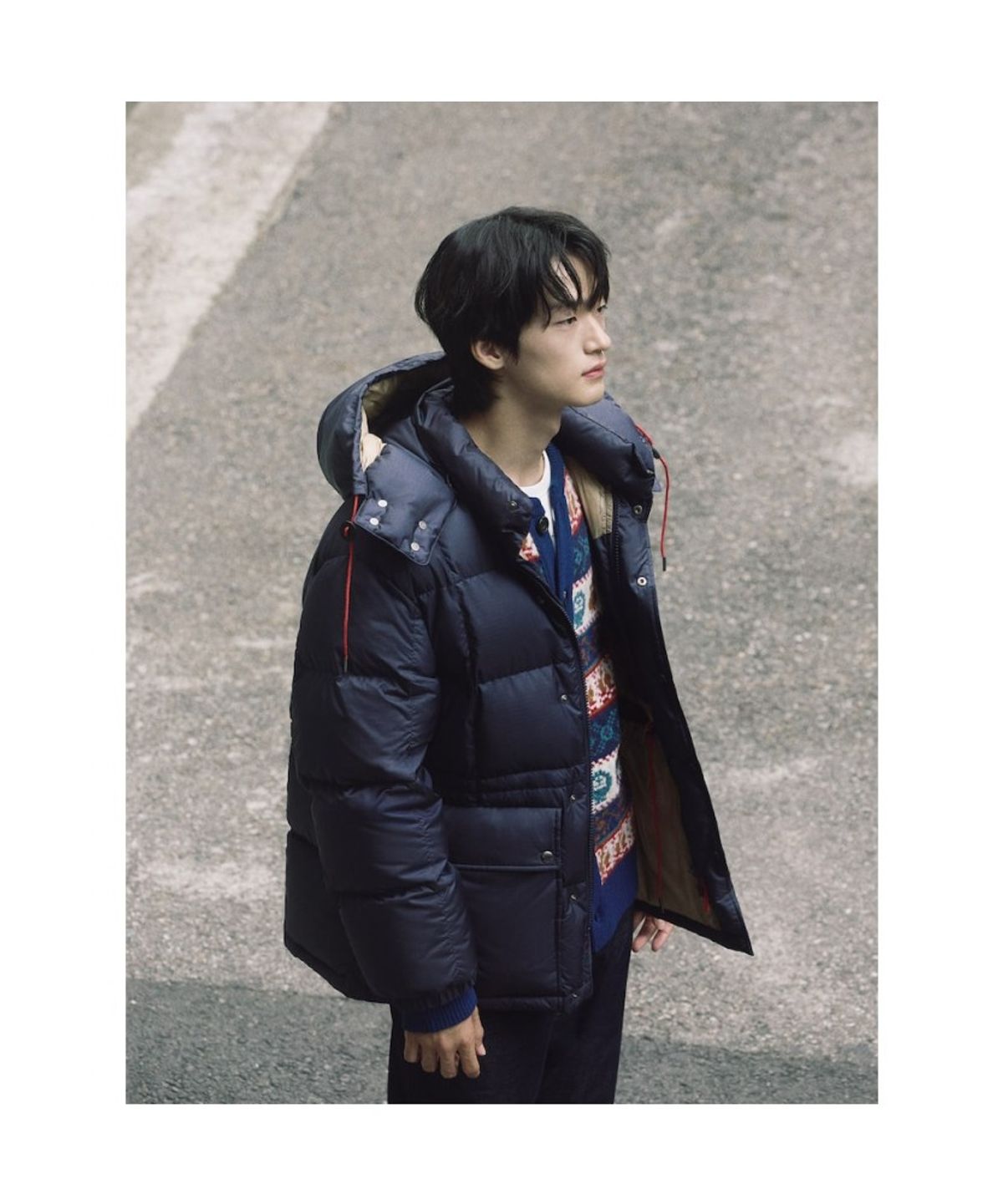 빈폴 멘(BEANPOLE MEN) 카라코람 구스다운 파카  네이비