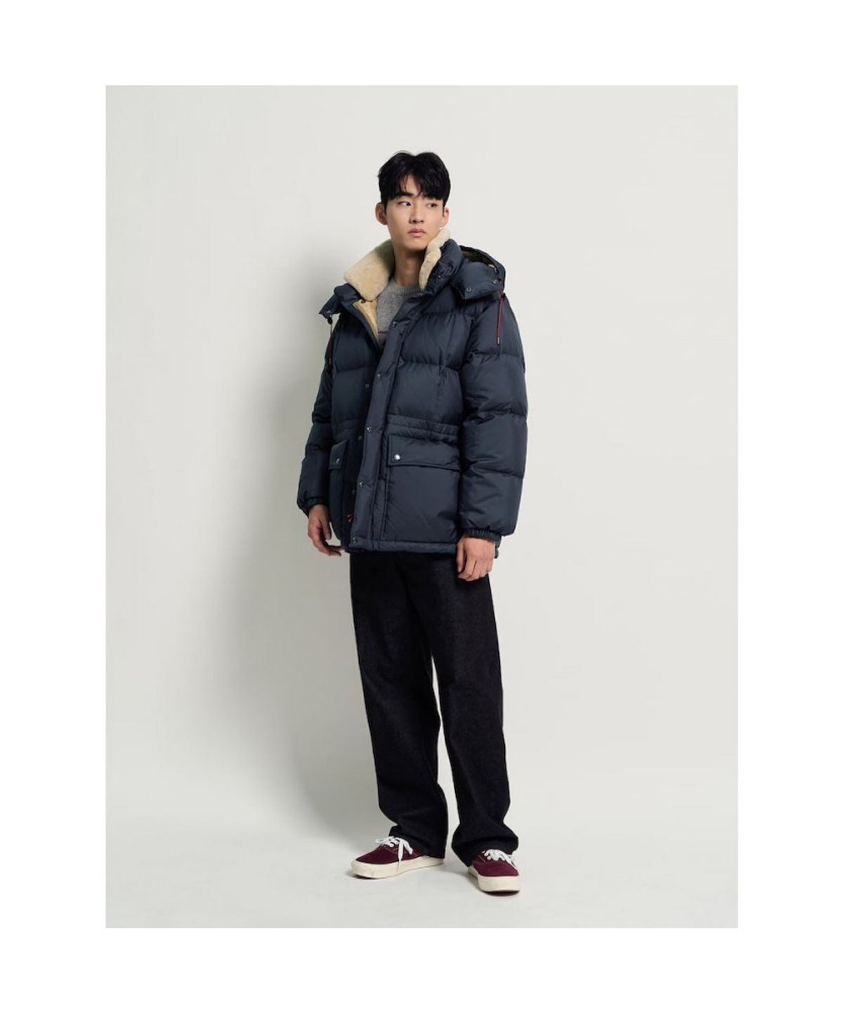 빈폴 멘(BEANPOLE MEN) 카라코람 구스다운 파카  네이비