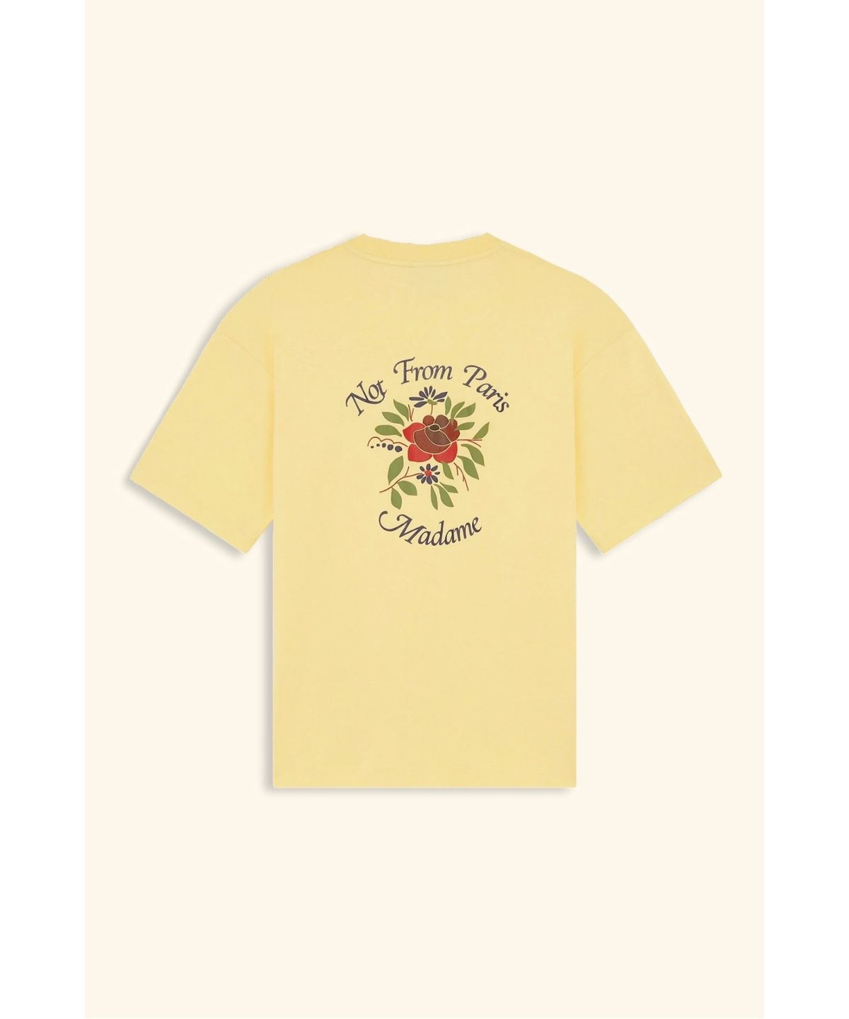 드롤드무슈(DROLE DE MONSIEUR) 로즈 슬로건 티셔츠T-Shirt Slogan Rose D0TCS26203YEL