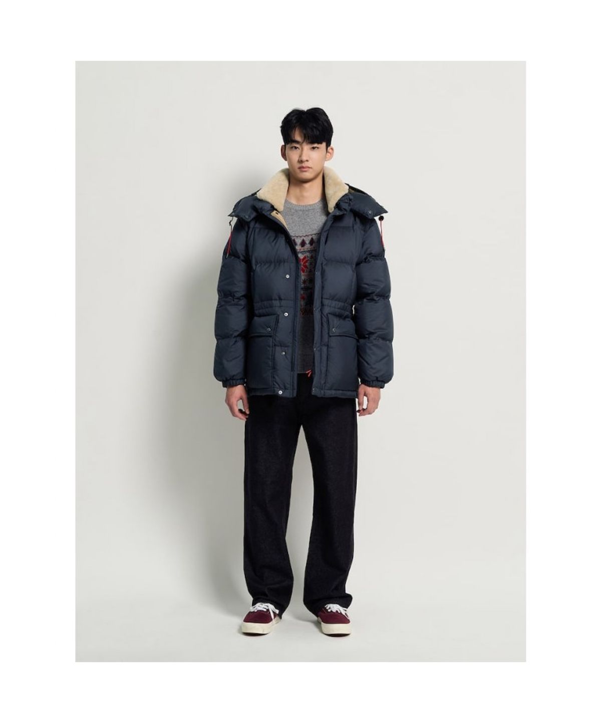빈폴 멘(BEANPOLE MEN) 홀리데이 페어아일 니트  그레이