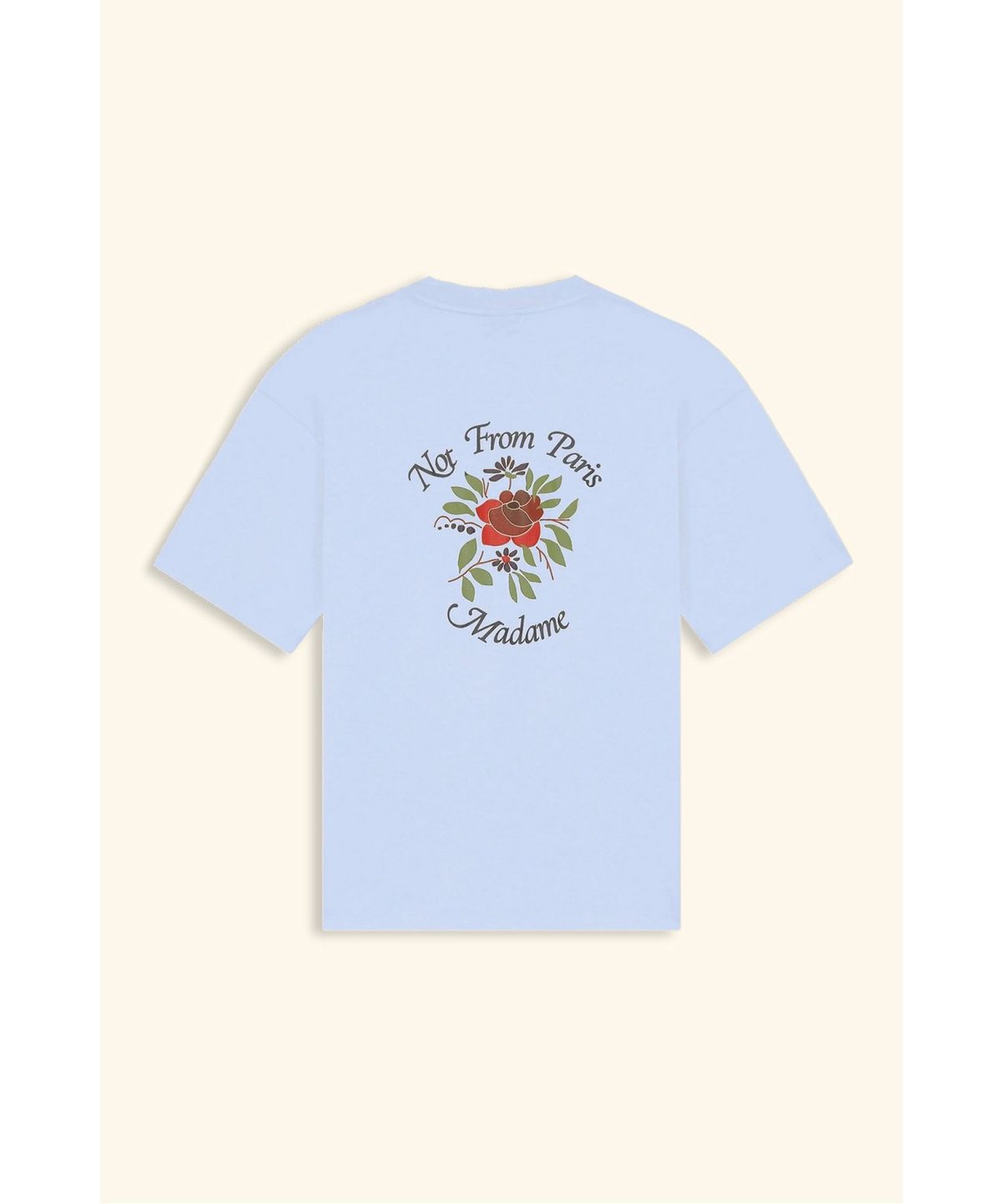 드롤드무슈(DROLE DE MONSIEUR) 로즈 슬로건 티셔츠T-Shirt Slogan Rose D0TCS26203BUL
