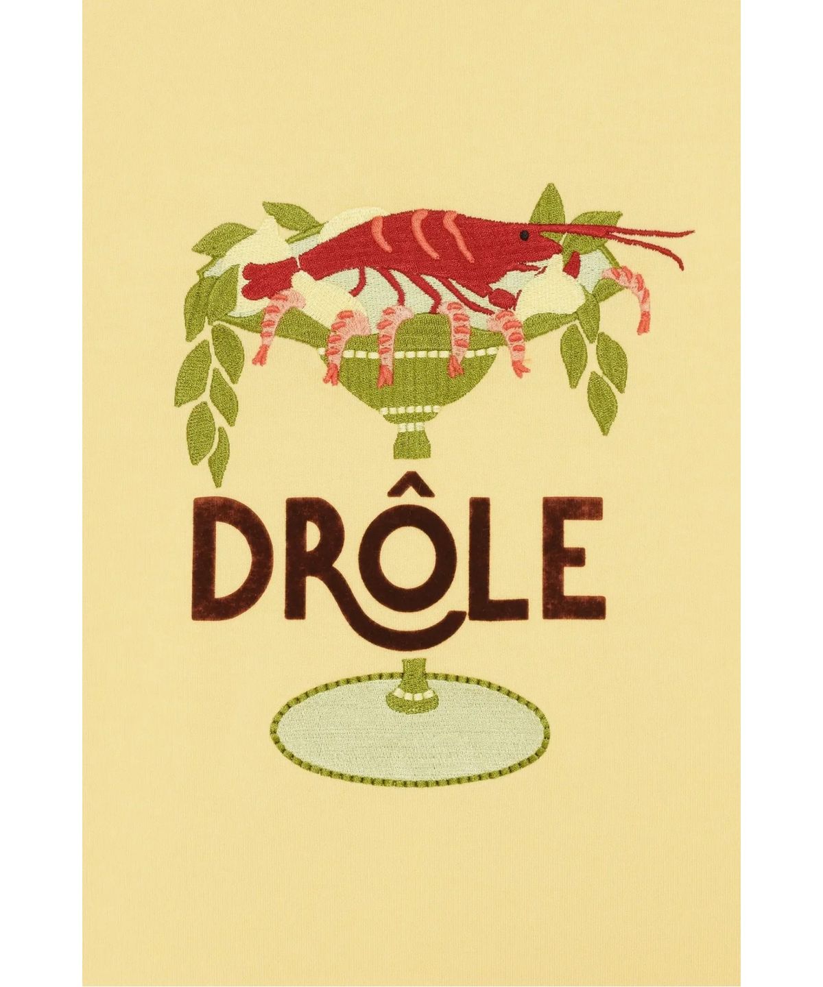 드롤드무슈(DROLE DE MONSIEUR) 랍스터 컵 티셔츠T-Shirt Lobster Cup D0TCS26200YEL