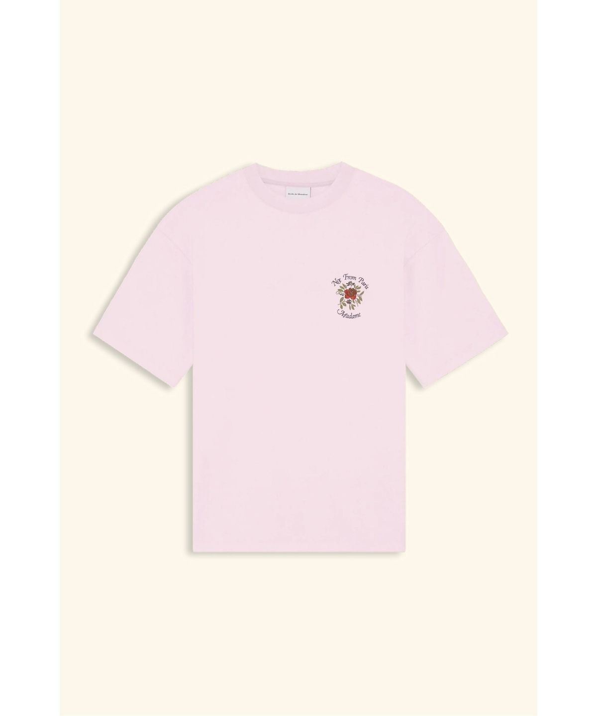드롤드무슈(DROLE DE MONSIEUR) 로즈 슬로건 티셔츠T-Shirt Slogan Rose D0TCS26203PIL