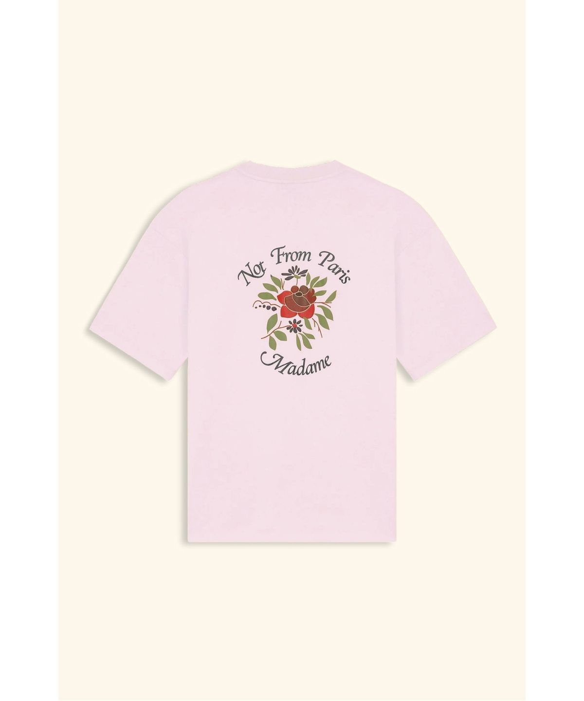 드롤드무슈(DROLE DE MONSIEUR) 로즈 슬로건 티셔츠T-Shirt Slogan Rose D0TCS26203PIL