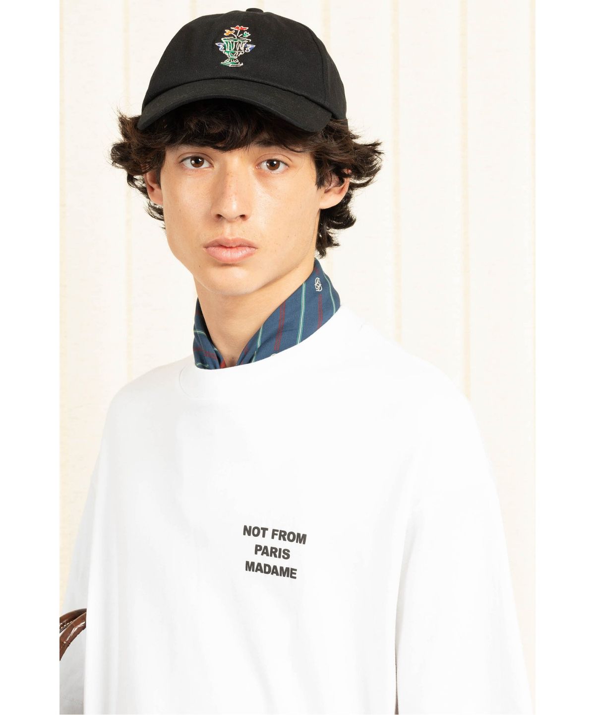 드롤드무슈(DROLE DE MONSIEUR) 슬로건 티셔츠Le T-Shirt Slogan D0TCS26001WHX