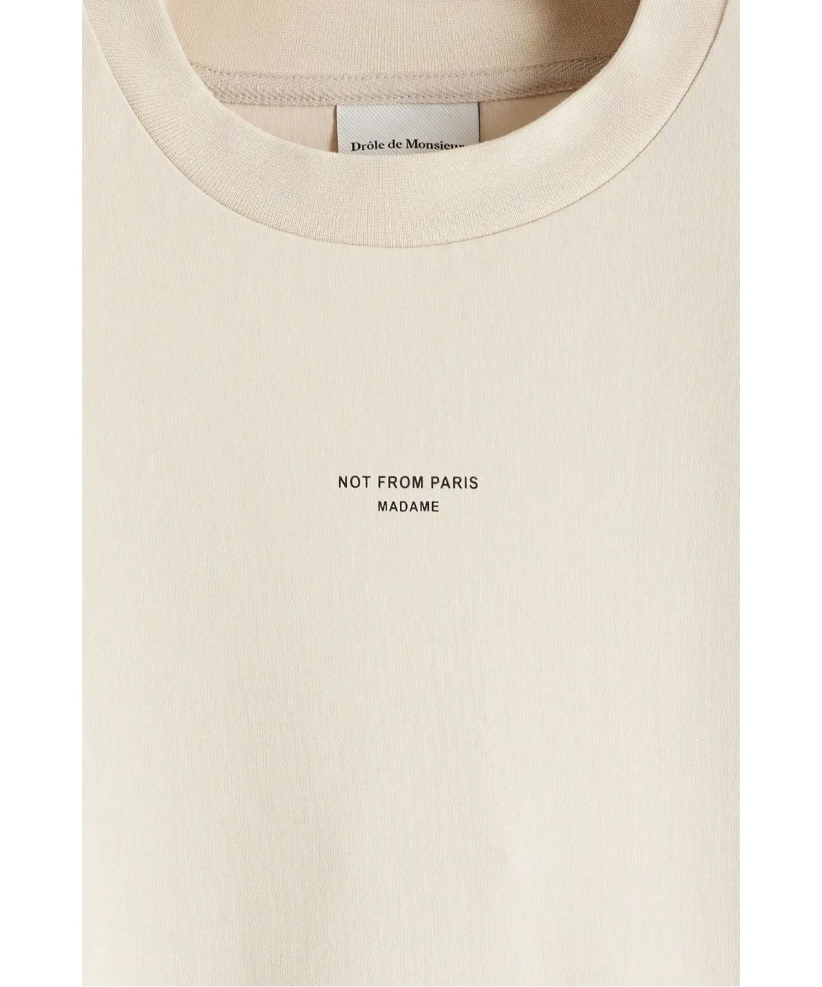 드롤드무슈(DROLE DE MONSIEUR) 클래식 슬로건 티셔츠Le T-Shirt Slogan Classique D0TCS26002IVD
