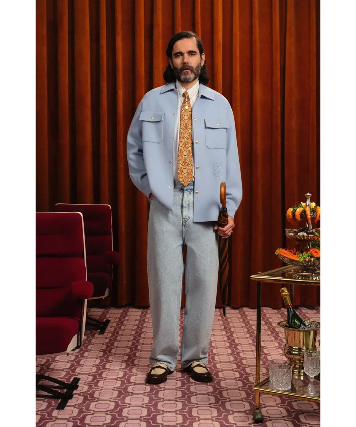 드롤드무슈(DROLE DE MONSIEUR) 울 오버셔츠Surchemise Laine D0JSS26100BUL